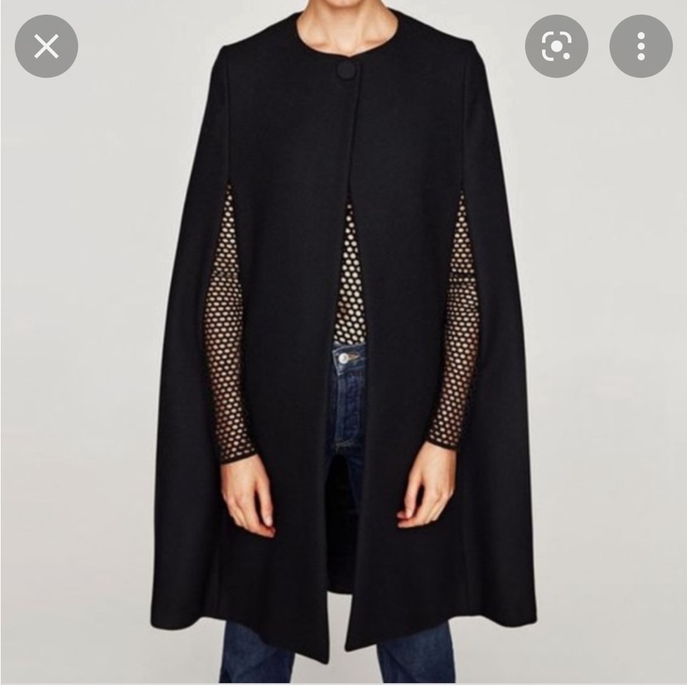 Zara wool cape